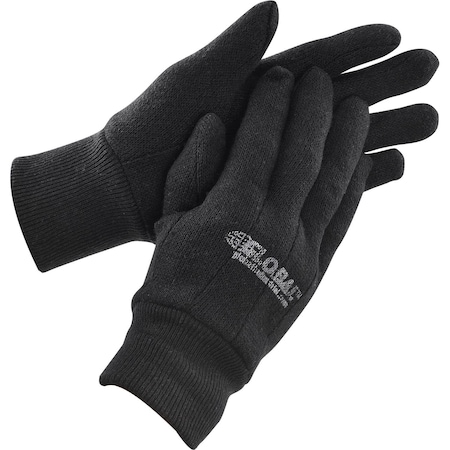 Global Industrial Cotton Jersey Gloves, Brown, Ladies', 1-Dozen 708356S